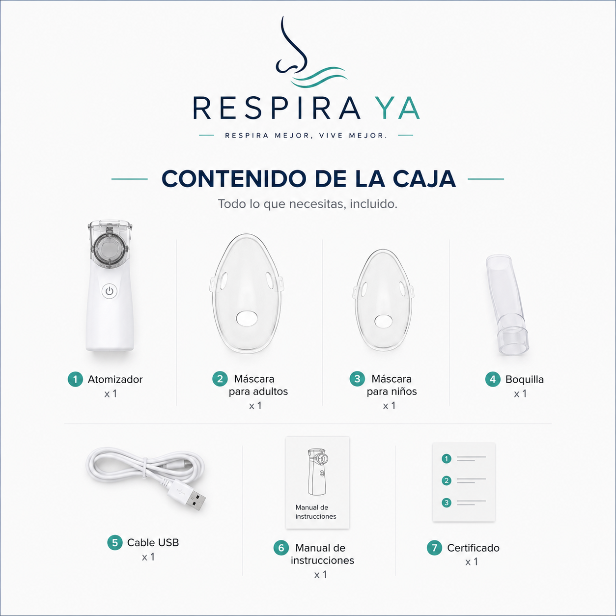 Nebulizador Portátil RespiraYa Pro™