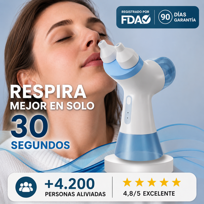 AquaFlow Pro Limpiador nasal eléctrico doble acción
