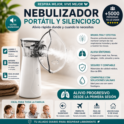 Nebulizador Portátil RespiraYa Pro™