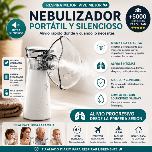 Nebulizador Portátil RespiraYa Pro™