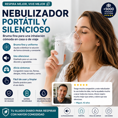 Nebulizador Portátil RespiraYa Pro™
